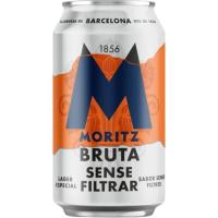 Cerveza sin filtrar MORITZ, lata 33 cl