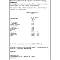 Bebida de soja 0% azúcar VALSOIA, brik 1 litro