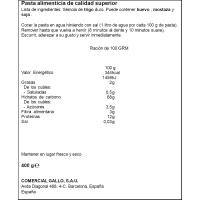 Macarró ploma n.6 GALLO, paquet 400 g