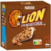 Barreta cereal esmorzar lion NESTLE, pack 4x25 g