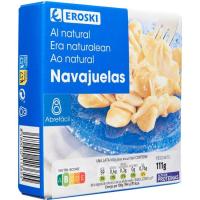Navalles al natural mitjana 8/14 peces EROSKI, llauna 63 g