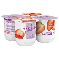 Iogurt desnatat sabor maduixa DANONE VITALINEA, pack 4x120 g