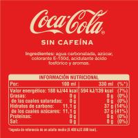 COCA COLA SIN CAFEINA LATA 33CL