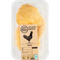 Muslos de pollo EROSKI NATUR, 2 uds., bandeja aprox. 600 g