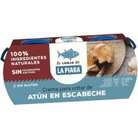 Paté de tonyina en escabetx LA PIARA, pack 2x75 g