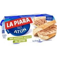 Paté de tonyina en oli natural LA PIARA, pack 2x75 g