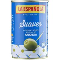 Olives farcides d`anxova suau LA ESPAÑOLA, lata 130 g