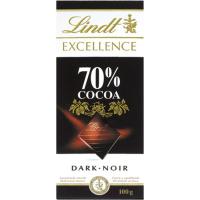 Xocolata 70% cacau LINDT Excellence, tauleta 100 g