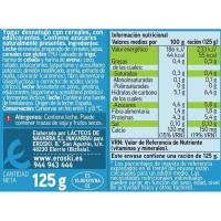 Iogurt desnatat amb cereals EROSKI, pack 4x125 g