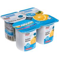 Iogurt desnatat sabor llimona EROSKI basic, pack 4x125 g