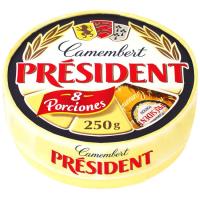 Formatge Camembert PRESIDENT, porcions, caixa 250 g