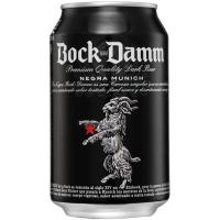 Cervesa negra BOCK DAMM , llauna 33 cl