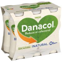 Danacol per beure natural DANONE, pack 6x100 ml