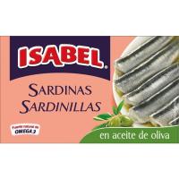 Sardinetes en oli d`oliva ISABEL, llauna 57 g