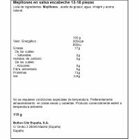 Mejillón en escabeche 13/18 piezas ISABEL, lata 115 g