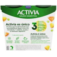 Activia amb mango-papaia-soia DANONE, pack 4x120 g