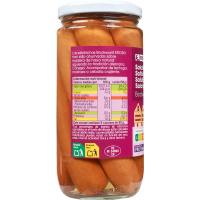 Salsitxes Bockwurst EROSKI, 5 u, flascó 250 g