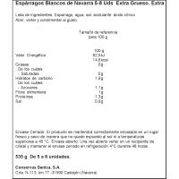 Espárrago I.G.P. 5/8 piezas DANTZA, frasco 325 g