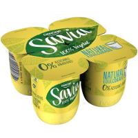 Postres de soia natural SAVIA, pack 4X120 g