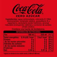 Refresc de cola COCA COLA Zero, pack 24x33 cl