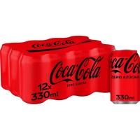 Coca Cola zero llauna pack 33 cl x 12